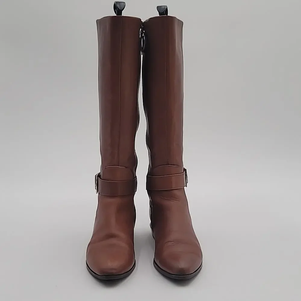 NINE WEST sz5.5 Diablo leather knee high boot